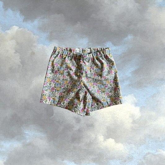Pantaloncini Serao Floreale Bianco