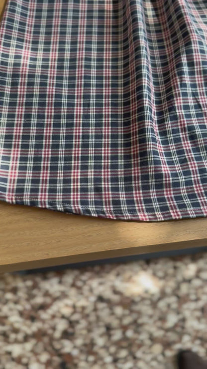 Mansfield dress/blouse in plaid